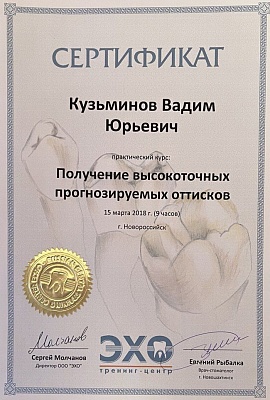 Сертификат 1028