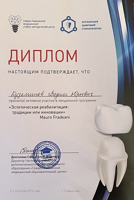 Сертификат 1033